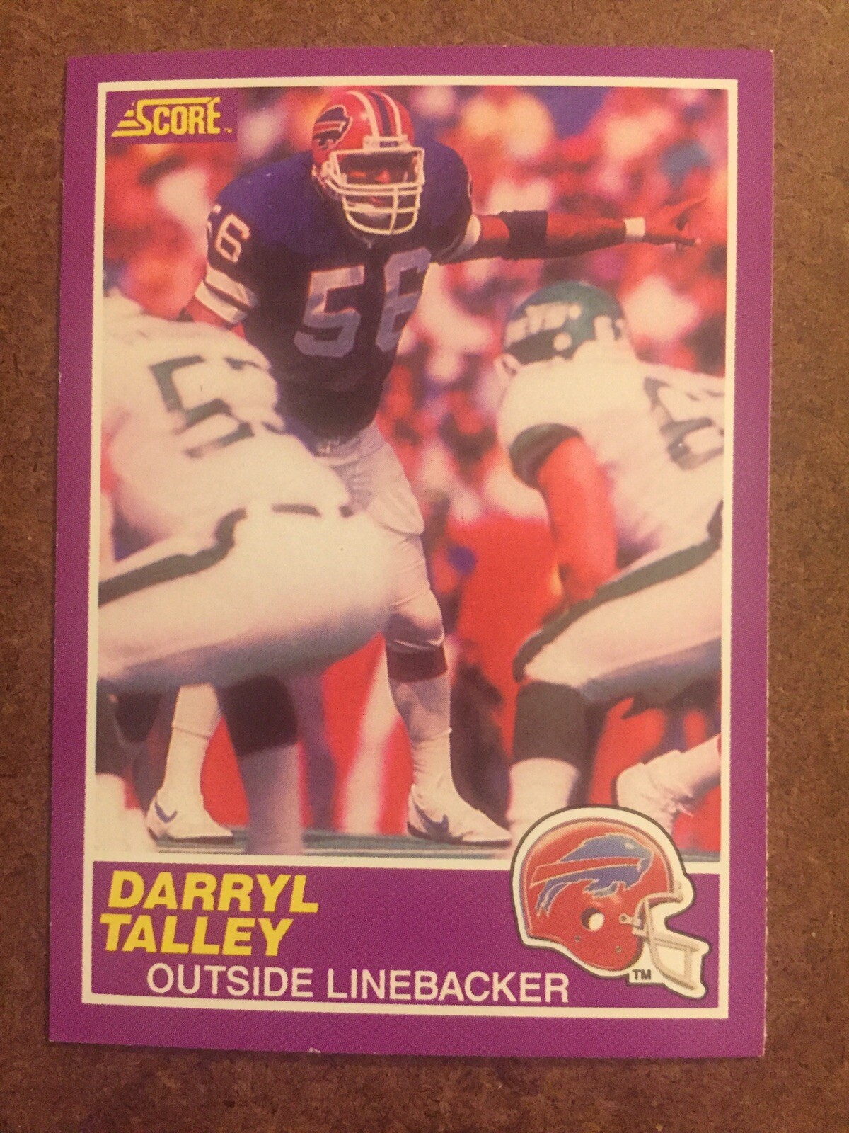 Darryl Talley 379S 1989 Score Supplemental NFL Football Trading Card