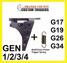 Glock Trigger Housing with 9mm Ejector w/ XP Trigger Spring Gen 1-4 17/19/26/34 