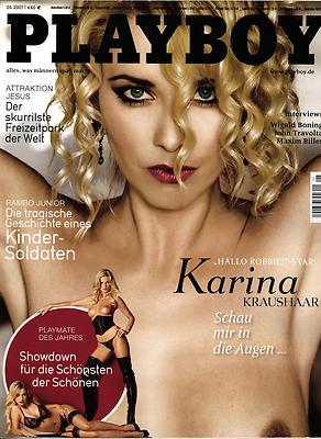 PLAYBOY D 5/2007 Mai - Karina Kraushaar (Hallo Robbie!) + John Travolta