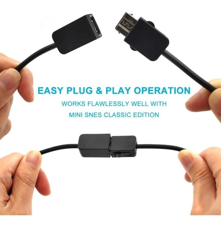 Bon Venu SNES Classic Controller Extension Cable 3M/10ft 2-PK, Mini NES, Classic - Image 2 of 4