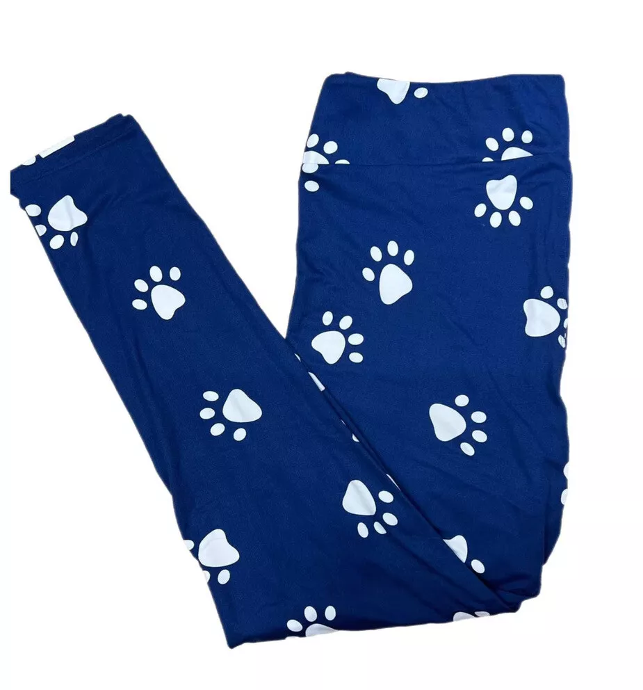 Lularoe paw print leggings tc sale