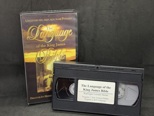 Very Rare VHS THE LANGUAGE OF THE KING JAMES BIBLE Gail Riplinger Like New