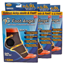Pack of 3 Anti-Fatigue Compression Foot Sleeve for Plantar Fasciitis Relief,L/XL