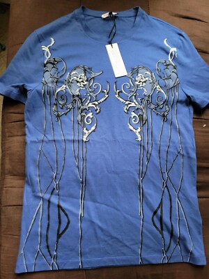 Mens Versace Collection Printed Graphic T-SHIRT