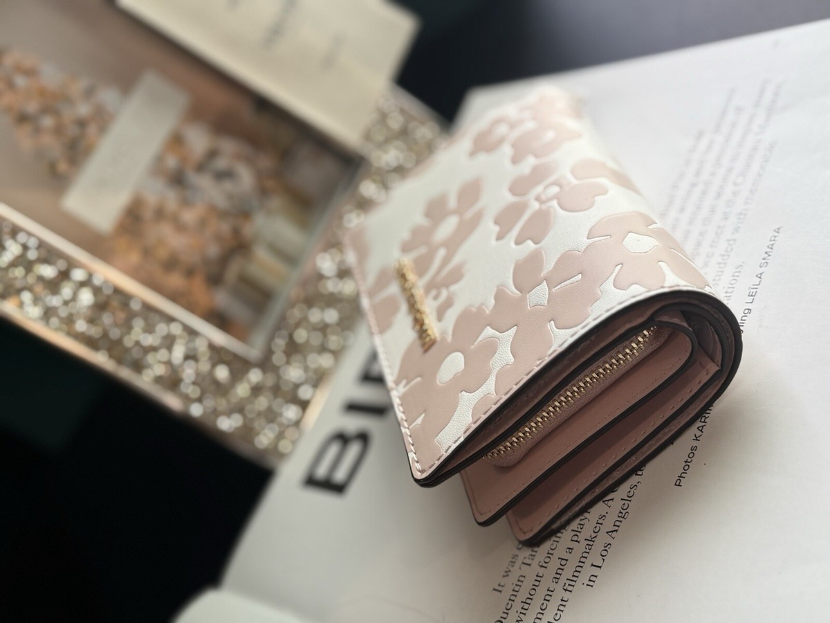 michael kors Jet Set Medium Floral Print Bi-Fold Wallet NWT