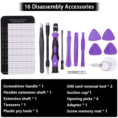 170 in 1 Precision Screwdriver Set PC Computer Phone Electronics Repair Tool Kit - Picture 11 of 19