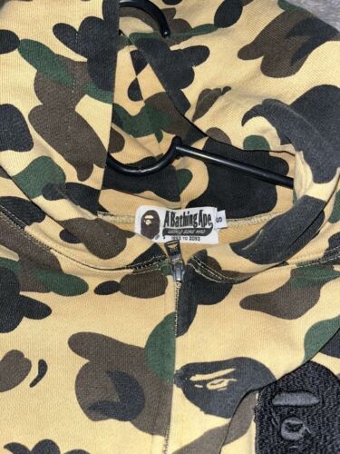 men's extra small, bathing, ape camouflage hoodie