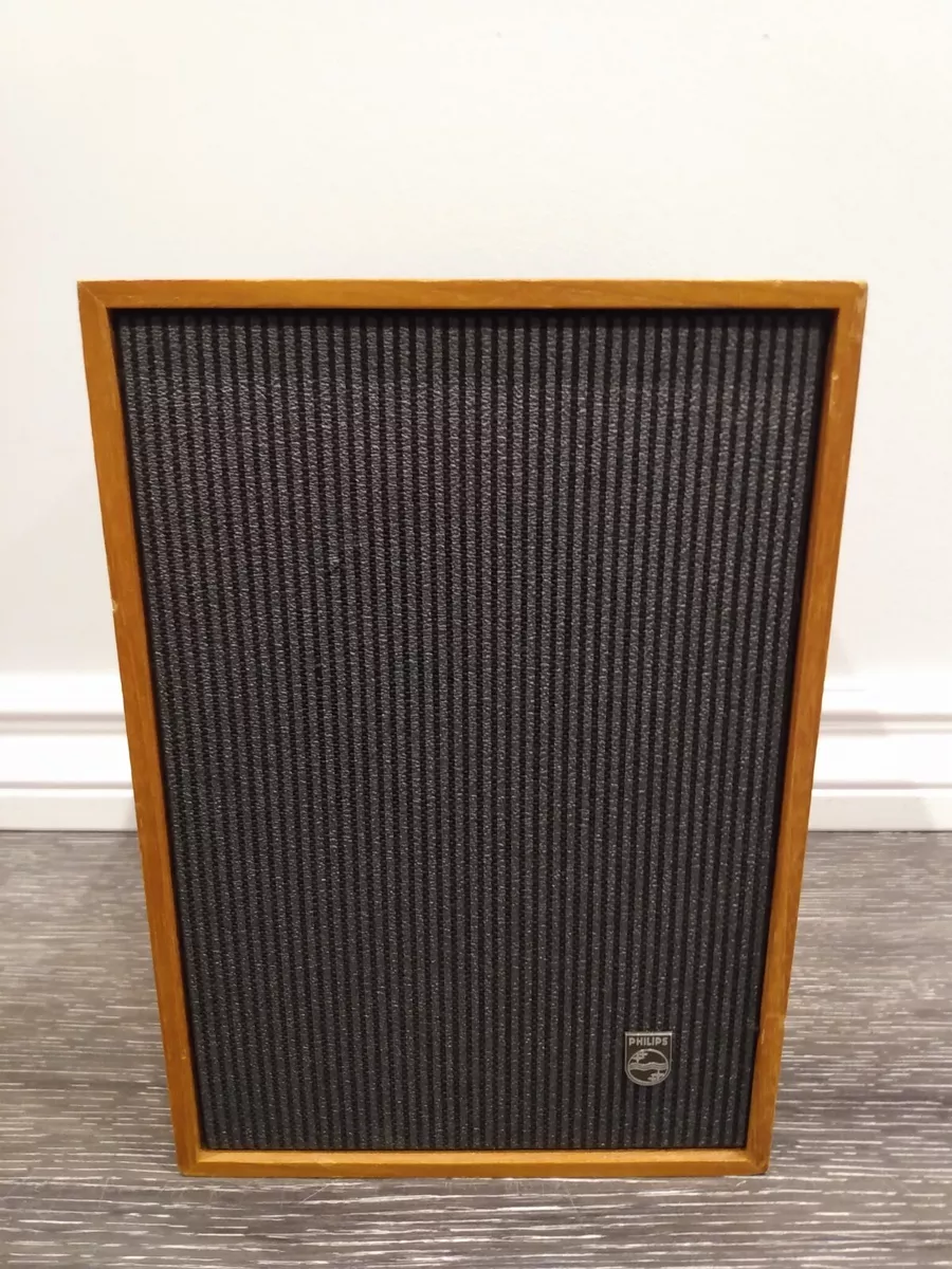 Single Philips Vintage Speaker Full Range (1) in Original Cabinet