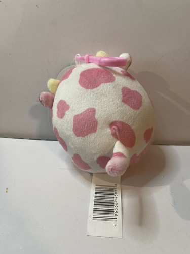 Squishmallow Evangelica 3.5” Valentines Clip Cow 2023 Stuffed Plush NWT - Picture 2 of 2