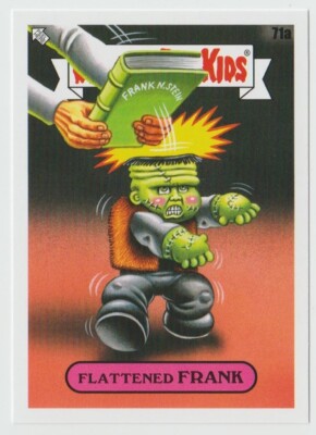 2022 Topps Garbage Pail Kids Book Worms #71a Flattened Frank