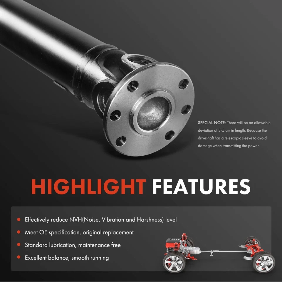 Conjunto de eje de transmisión trasero para Toyota Matrix 2009-2013 Pontiac Vibe AWD Foto 4 de 4