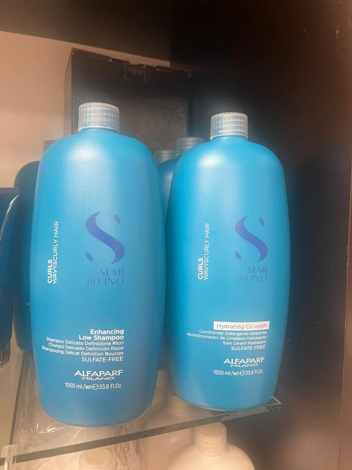 ALFAPARF Semi Di Lino Enhancing Low Shampoo / Hydrating Co-Wash 1000 ml - Image 2 of 3