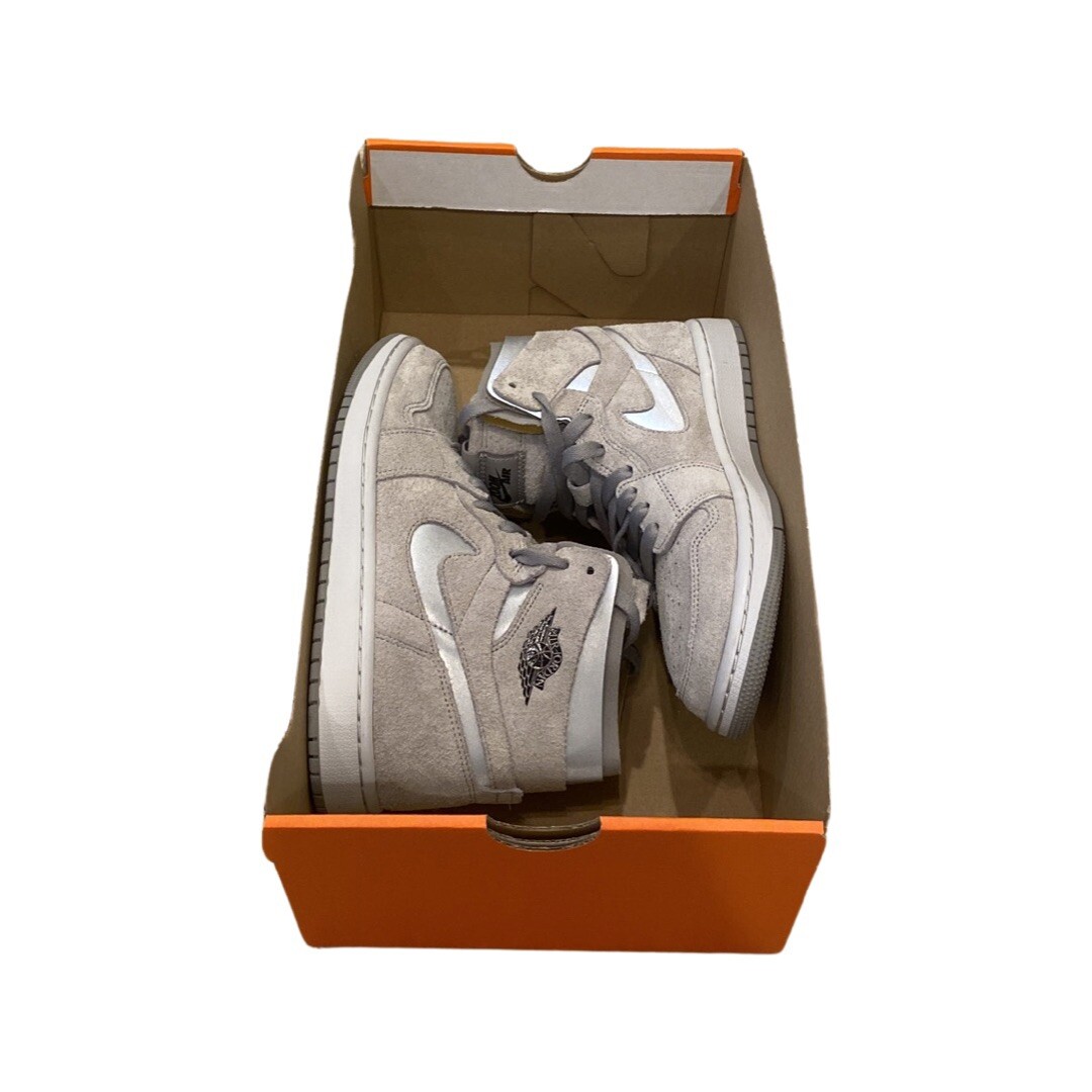 CT0979-003 Air Jordan 1 Zoom CMFT Metallic Silver Wolf Grey Size 7
