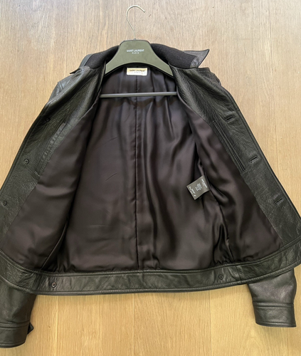 Saint Laurent Paris FW14 Leather Trapper Jacket - Sz46 - Picture 7 of 11