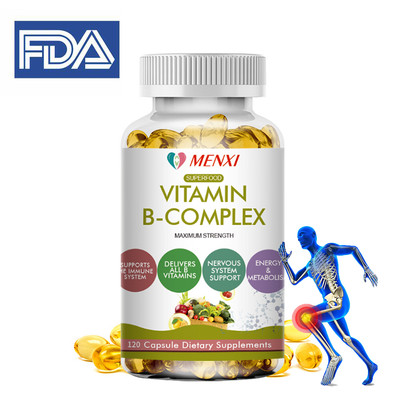 Vitamin B Complex Supplement Immune, Energy & Nervous System Support 10/60/120
