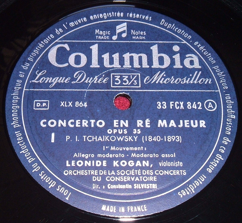 FCX842 LEONID KOGAN TCHAIKOVSKY VIOLIN CONCERTO 1960 COLUMBIA FRANCE LP EX - Imagen 4 de 6