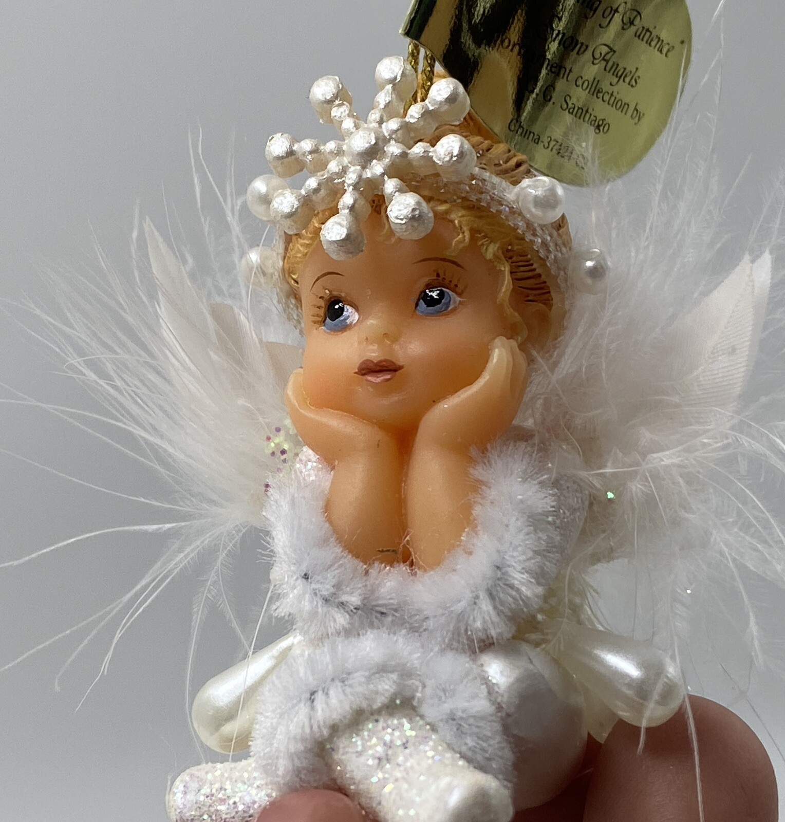 NewSet Of 3 Ashton Drake Snow Angels Heirloom Christmas Ornaments By GG