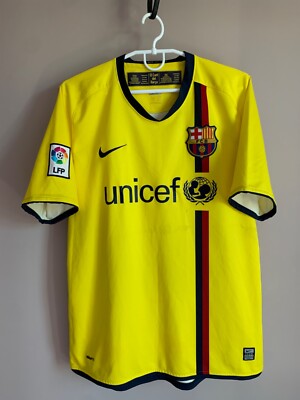 Barcelona 2008/2009 Away Football Shirt Nike Soccer Jersey Dani