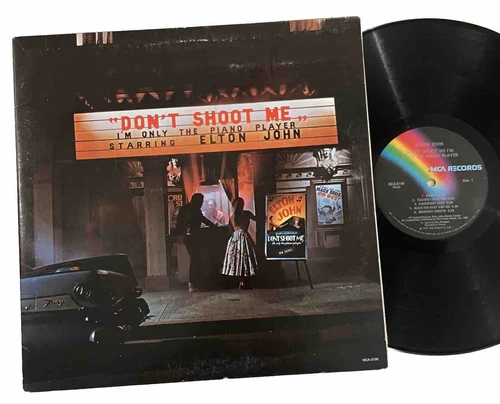 ELTON JOHN: DON’T SHOOT ME I’M ONLY THE PIANO PLAYER VINYL LP 1973 MCA VG+/VG+