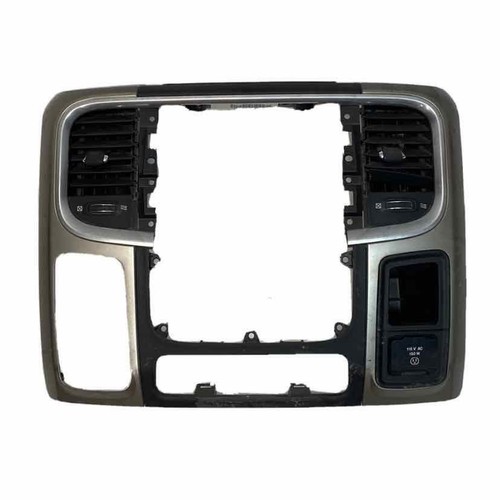 Dodge Ram radio am fm 14 20 trim bezel 8" screen & power outlet OEM 1WP34DX9AA