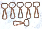 SET of SIX COCA COLA BOTTLE  OPENERS COPPER TONE "HAVE A COKE" VINTAGE ORIGINAL
