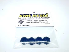 King Headz 17mm Fine Thread Closed End Wheel Nut (4) [KHZ-KP-348N-BLK] #11344