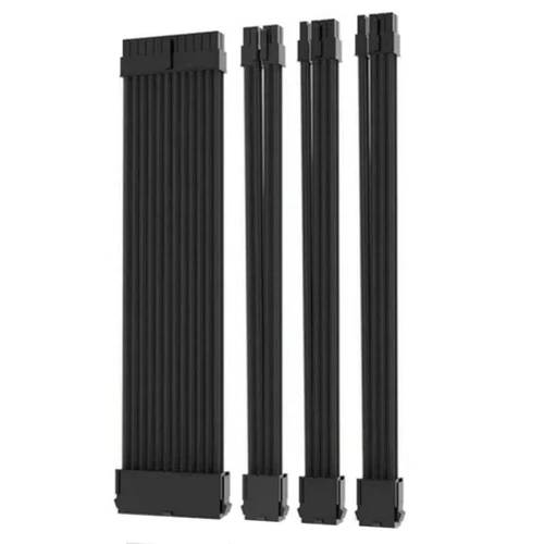 Sleek Look 30cm GPU Netzteil Verlängerungskabel mit zweifarbigen Kämmen