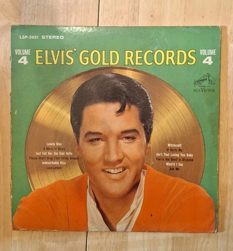 Vintage Elvis Presley Gold Records Volume 4 Vinyl LP RCA Victor LSP-3921 Stereo