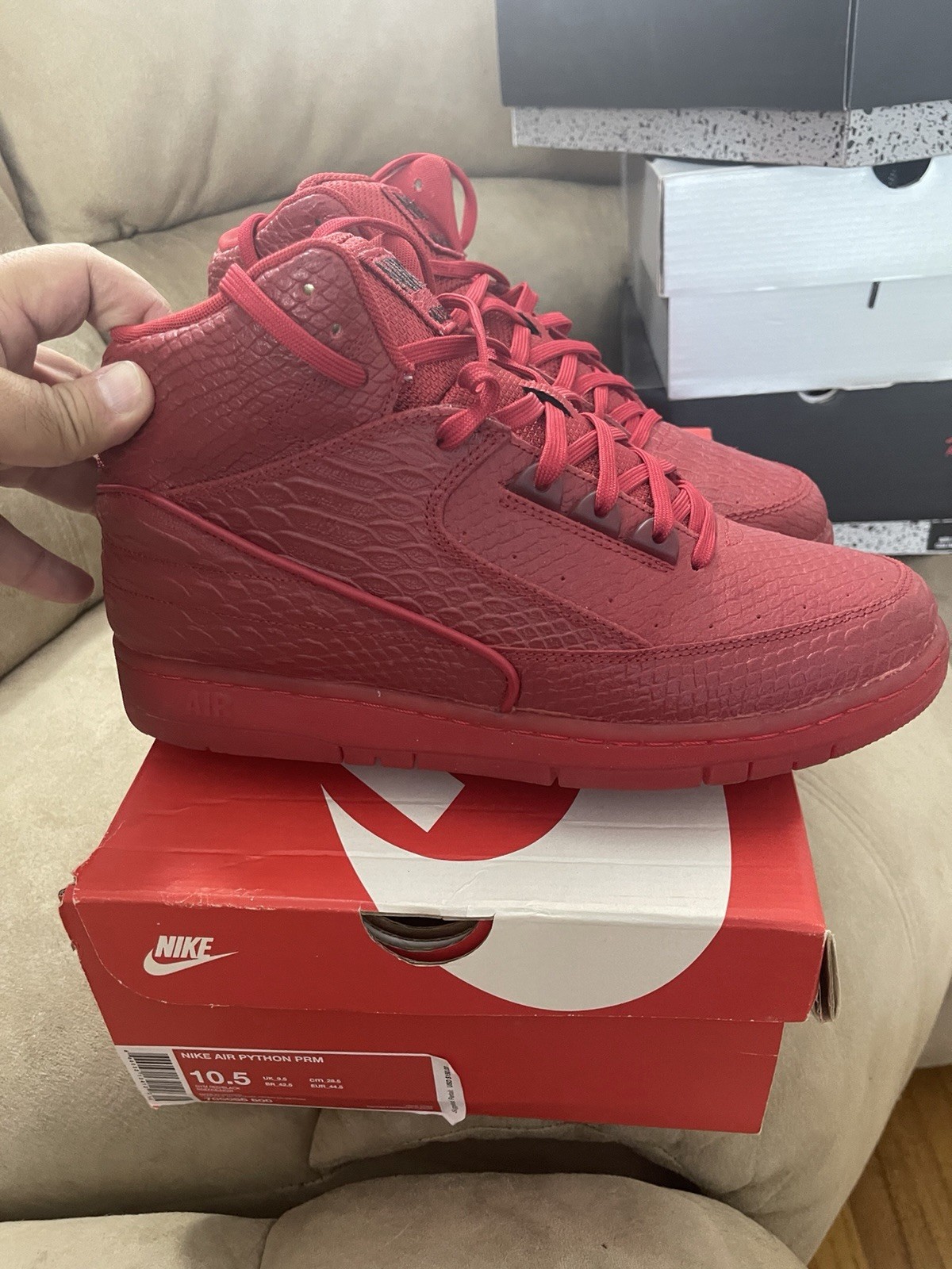 Nike Air Python Premium Gym Red - image 2