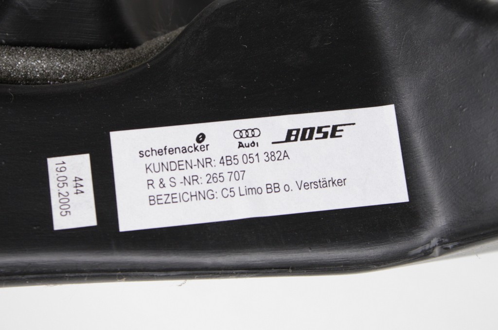 New Old Stock OEM Audi A6, A6 Wagon & S6 Rear Bose Speaker