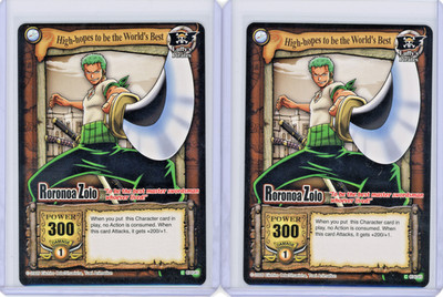 RORONOA ZORO VINTAGE  One Piece Shonen Jump s The Quest Begins Set Of Two