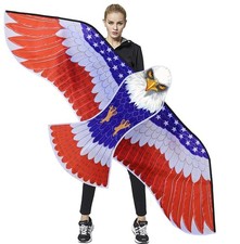 HONBO Huge Patriotic Eagle Kites for Adults and Kids,Easy to Fly for Beach Trip,