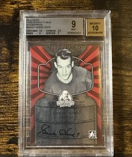 2013-14 ITG LORD STANLEYS MUG GORDIE HOWE AUTO DETROIT RED WINGS GRADED 10