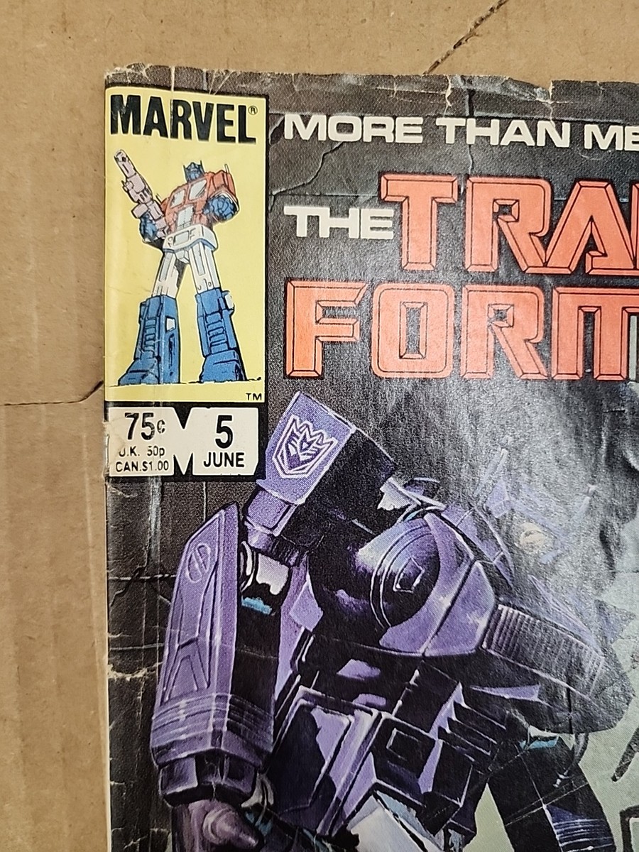Transformers 5 Marvel Comics 1985 1st Printing. Book 2 J15 | eBay