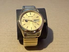 Vintage Collectible Seiko Cummins Goldtone Flexband Watch