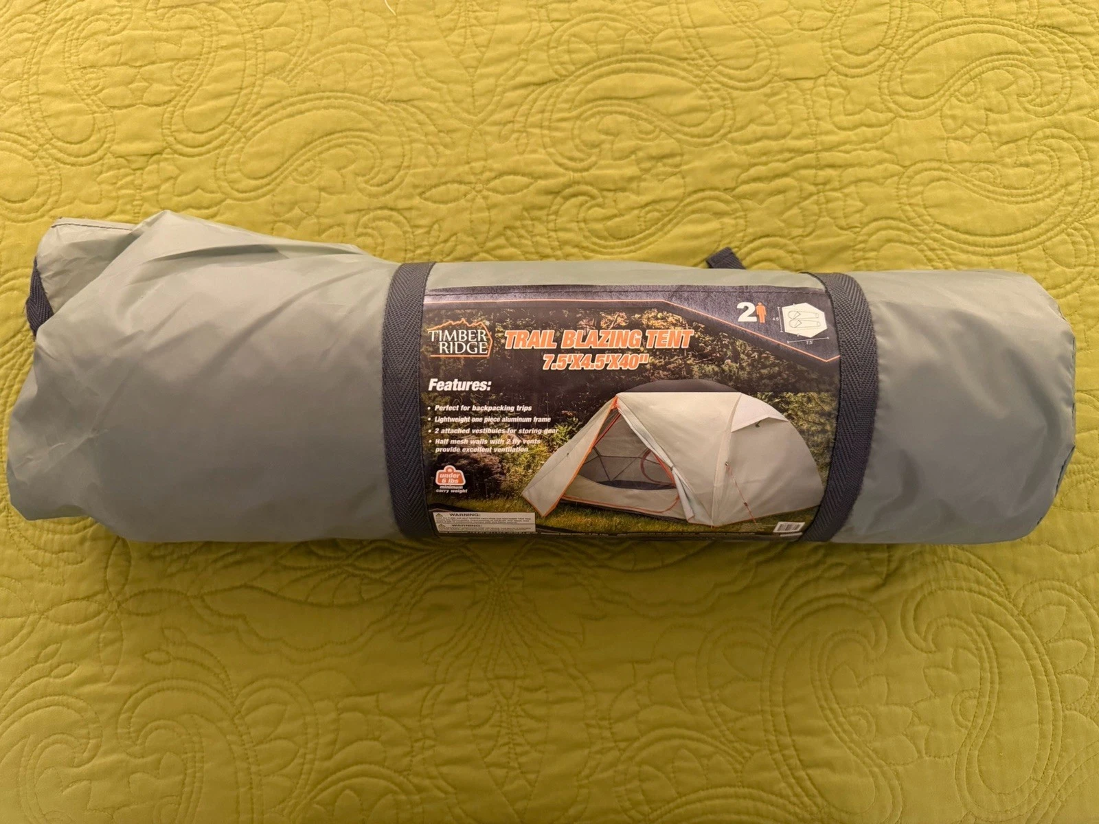 Ozark Trail 2 Person Tent with Oversized Green New