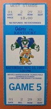 Florida Gators Kentucky Wildcats Football Ticket 11/16 1991 1st SEC Championship