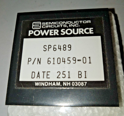 SEMICONDUCTOR CIRCUITS POWER SOURCE SP6489 5/17v