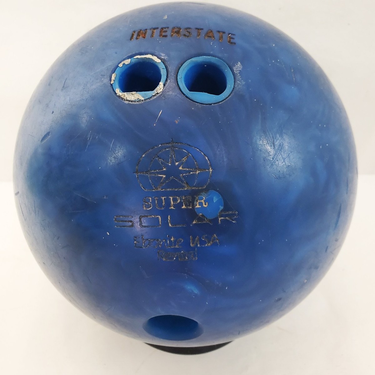 Ebonite Super Solar 13lb 3oz Bowling Ball Blue Pearl Finish Rental