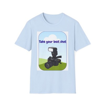 Take Your Best Shot Camera T-Shirt | Photography Tee, DSLR Graphic