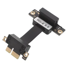  PCIe 3.0 Riser card cable - 1X to 1X 90 Degree Extension Adapter for GPU Sound