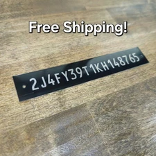 .75"x4.5" Custom Serial Number Plate Data Identification Tag