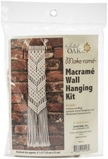 Solid Oak Macrame Wall Hanging Kit-Chevrons - MWH015