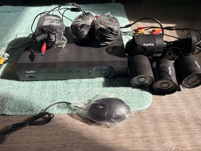 SANNCE 8CH 1080P CCTV Kamera System Sicherheitsset & 4 Sannce C71V Kameras 