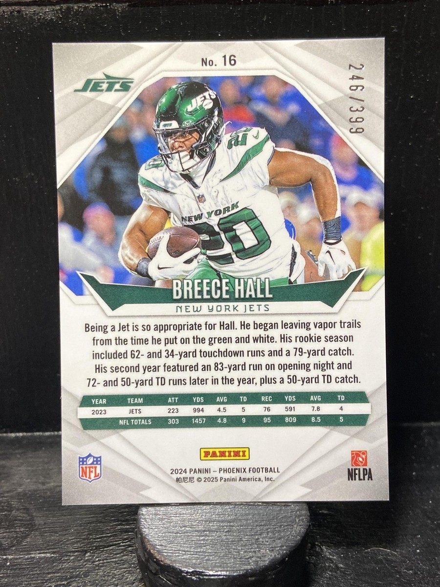 399 Breece Hall #16 2024 Panini Phoenix Phoenix New York Jets | eBay
