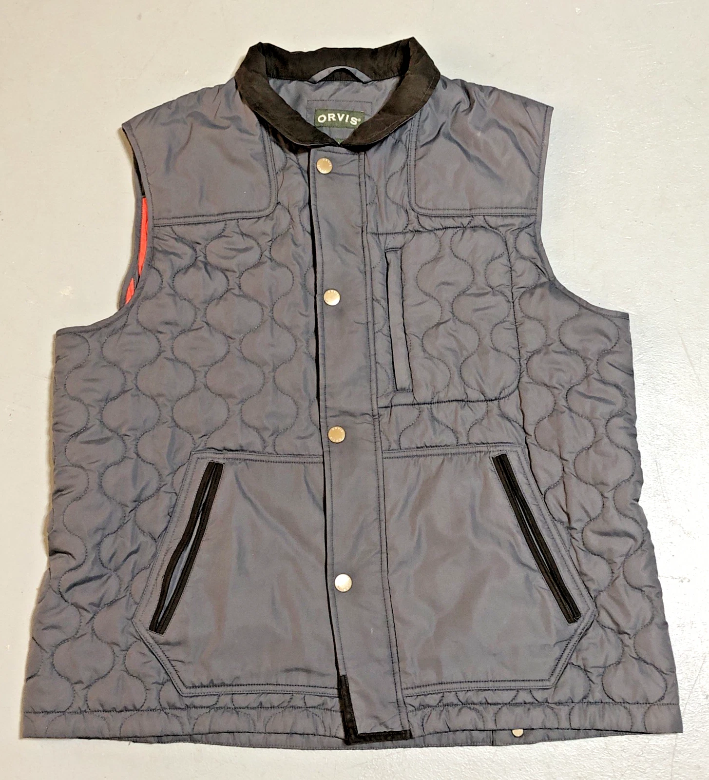 Orvis 2MIE Gilet Vest Mens Size XL Utility Double Zip Classic Hunting Fishing