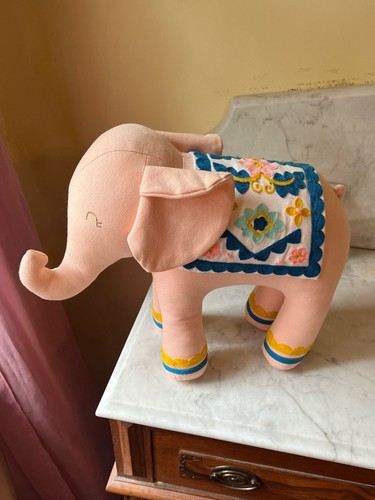 Pillowfort Pink Elephant Plush Decorative Pillow
