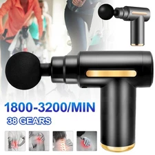 Mini Massage Gun,Cordless Handheld Deep Tissue Muscle Massager 6Speeds +6Heads