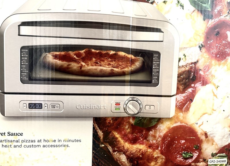 Cuisinart Indoor Pizza Oven – Bake 12” Pizzas in Minutes CPZ-240MB