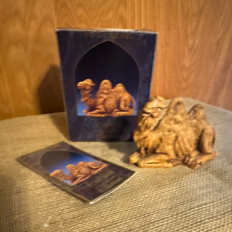Fontanini The Seated Camel Nativity  Figurine Brown with Box Christmas 52545